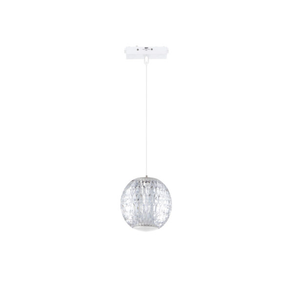 Inlight Κρεμαστό Φωτιστικό LED 5W 3CCT για Ultra-Thin μαγνητική ράγα σε λευκή απόχρωση D:10