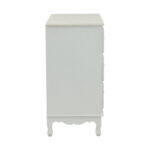 Συρταριέρα Pazlen Inart mdf σε λευκή αντικέ απόχρωση 80x40x80εκ - Image 4