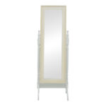 Καθρέπτης Malone Inart mdf σε λευκή αντικέ απόχρωση 55x50x160εκ - Image 2