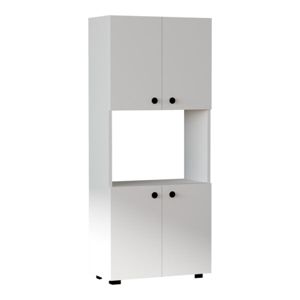 Στήλη Guzel pakoworld σε λευκή απόχρωση 60x31.4x140εκ