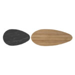 Τραπέζι σαλονιού Monty pakoworld oak-μαύρο μαρμάρου 116x46x46εκ - Image 4