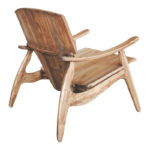 Πολυθρόνα Brazin pakoworld φυσικό teak ξύλο 67x76x78.5εκ - Image 2