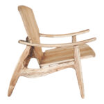 Πολυθρόνα Brazin pakoworld φυσικό teak ξύλο 67x76x78.5εκ - Image 3