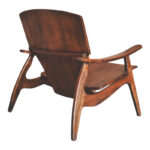 Πολυθρόνα Brazin pakoworld καρυδί teak ξύλο 72x71x77εκ - Image 2