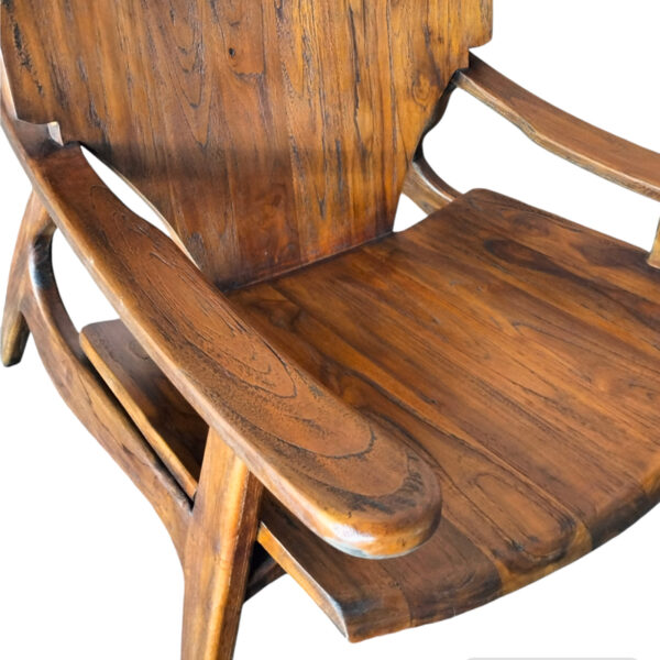 Πολυθρόνα Brazin pakoworld καρυδί teak ξύλο 72x71x77εκ - Image 7