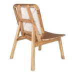 Πολυθρόνα Viborg pakoworld φυσικό teak ξύλο-φυσικό rattan 60x75x87εκ - Image 2