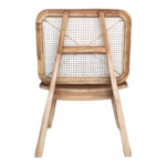 Πολυθρόνα Viborg pakoworld φυσικό teak ξύλο-φυσικό rattan 60x75x87εκ - Image 5