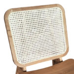 Πολυθρόνα Viborg pakoworld φυσικό teak ξύλο-φυσικό rattan 60x75x87εκ - Image 6