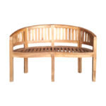 Καναπές διθέσιος Coren pakoworld φυσικό teak ξύλο 130x61x87εκ - Image 3