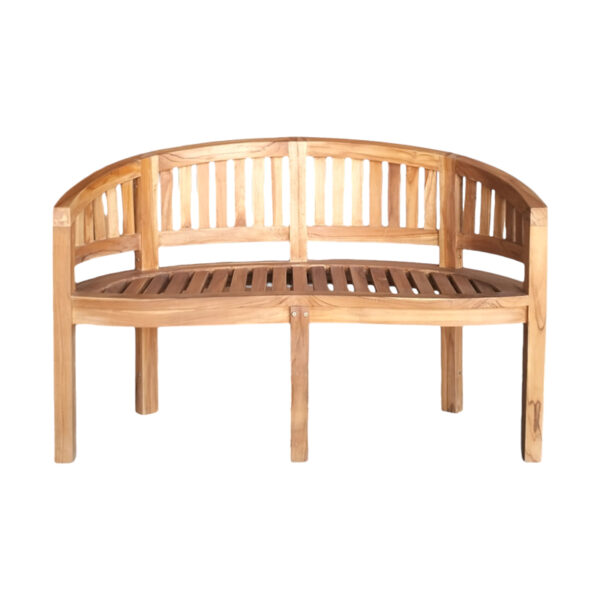 Καναπές διθέσιος Coren pakoworld φυσικό teak ξύλο 130x61x87εκ - Image 3