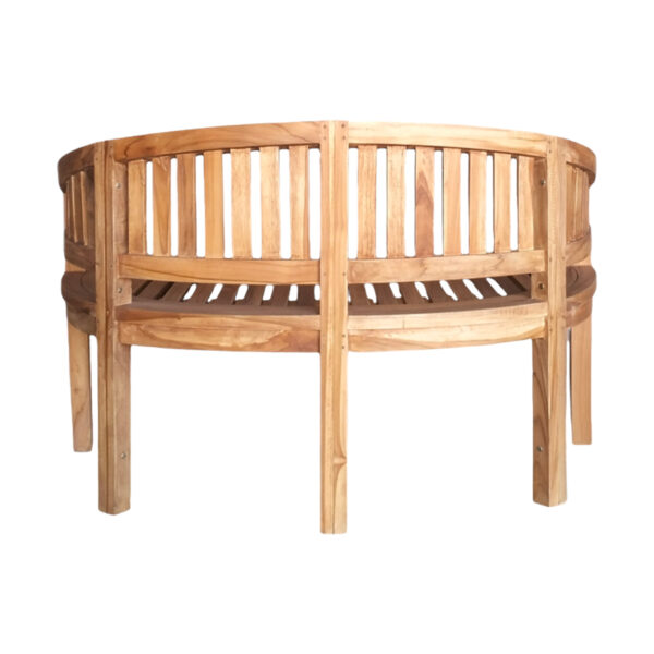 Καναπές διθέσιος Coren pakoworld φυσικό teak ξύλο 130x61x87εκ - Image 4