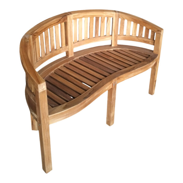 Καναπές διθέσιος Coren pakoworld φυσικό teak ξύλο 130x61x87εκ - Image 5