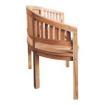 Καναπές τριθέσιος Coren pakoworld φυσικό teak ξύλο 150x61x87εκ - Image 3