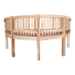 Καναπές τριθέσιος Coren pakoworld φυσικό teak ξύλο 150x61x87εκ - Image 5