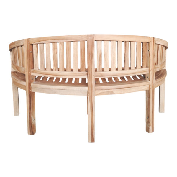 Καναπές τριθέσιος Coren pakoworld φυσικό teak ξύλο 150x61x87εκ - Image 5