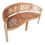 Καναπές τριθέσιος Coren pakoworld φυσικό teak ξύλο 150x61x87εκ - Image 6
