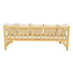 Καναπές Roziana pakoworld φυσικό teak ξύλο 210x100x80εκ - Image 4