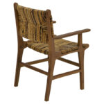Πολυθρόνα Refane pakoworld φυσικό teak ξύλο-ψάθα 55x60x85εκ - Image 2