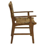 Πολυθρόνα Refane pakoworld φυσικό teak ξύλο-ψάθα 55x60x85εκ - Image 3