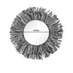 Καθρέπτης Grazzy Inart arum-flotsam ξύλο σε φυσική απόχρωση Φ70x8εκ - Image 2