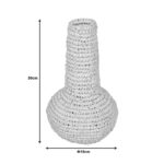 Βάζο Sannery Inart sisal σε φυσική απόχρωση Φ18x30εκ - Image 2