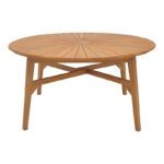 Τραπέζι Colen pakoworld teak ξύλο σε φυσική απόχρωση Φ180x75εκ - Image 2