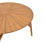 Τραπέζι Colen pakoworld teak ξύλο σε φυσική απόχρωση Φ180x75εκ - Image 3