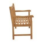 Καναπές Nat pakoworld teak ξύλο σε φυσική απόχρωση 120x57x96εκ - Image 3