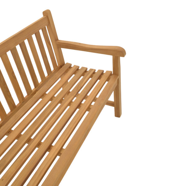 Καναπές Nat pakoworld teak ξύλο σε φυσική απόχρωση 120x57x96εκ - Image 6