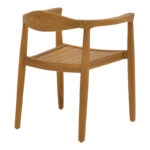 Πολυθρόνα Ganny pakoworld teak ξύλο σε φυσική απόχρωση 59x56x71εκ - Image 2