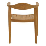 Πολυθρόνα Ganny pakoworld teak ξύλο σε φυσική απόχρωση 59x56x71εκ - Image 5