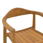 Πολυθρόνα Ganny pakoworld teak ξύλο σε φυσική απόχρωση 59x56x71εκ - Image 6