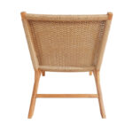 Πολυθρόνα Crosy pakoworld teak ξύλο σε φυσική απόχρωση 71x81x75εκ - Image 5