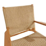 Πολυθρόνα Crosy pakoworld teak ξύλο σε φυσική απόχρωση 71x81x75εκ - Image 6