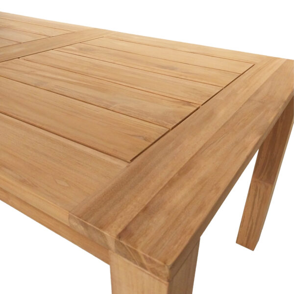 Τραπέζι Pablo pakoworld teak ξύλο σε φυσική απόχρωση 160x90x76εκ - Image 4
