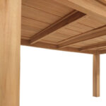 Τραπέζι Pablo pakoworld teak ξύλο σε φυσική απόχρωση 160x90x76εκ - Image 5