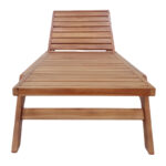 Ξαπλώστρα Melop pakoworld teak ξύλο σε φυσική απόχρωση 200x70x35εκ - Image 4