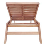 Ξαπλώστρα Melop pakoworld teak ξύλο σε φυσική απόχρωση 200x70x35εκ - Image 5