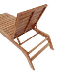 Ξαπλώστρα Melop pakoworld teak ξύλο σε φυσική απόχρωση 200x70x35εκ - Image 6