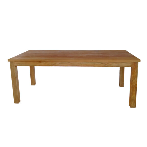 Τραπέζι Wooly pakoworld teak ξύλο σε φυσική απόχρωση 220x90x75εκ - Image 3