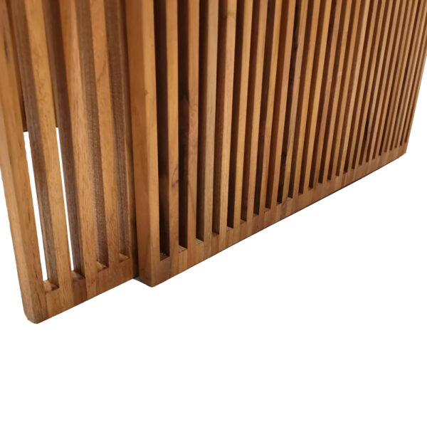 Τραπέζι Tinnie I pakoworld σετ 2τεμ teak ξύλο σε φυσική απόχρωση - Image 7