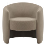 Πολυθρόνα Barken pakoworld ύφασμα σε γκρι-μπεζ απόχρωση 77x74.5x73εκ - Image 4