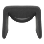 Πολυθρόνα Clous pakoworld μπουκλέ ύφασμα σε ανθρακί απόχρωση 86x77x73.5εκ - Image 5