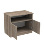 Ντουλάπι χαμηλό Galdow pakoworld σε sonoma truffle απόχρωση 80x45x60εκ - Image 3