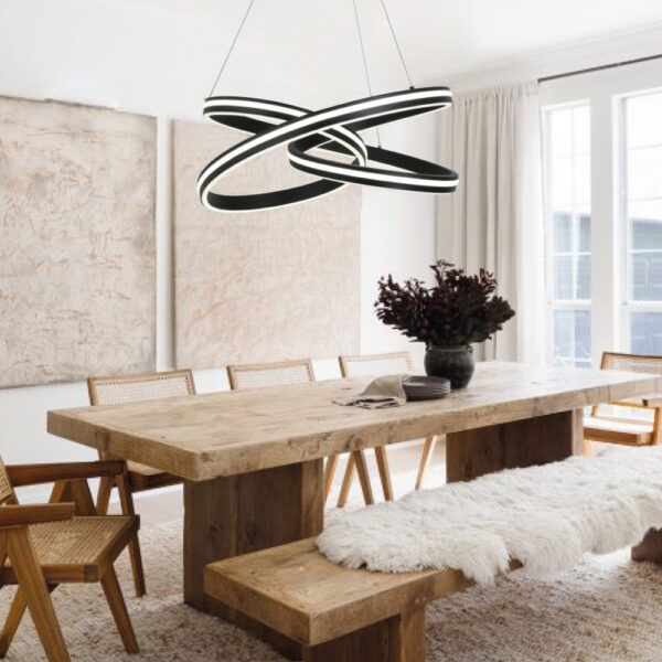 Inlight Κρεμαστό φωτιστικό LED 70W 3CCT (6105-Black) - Image 3