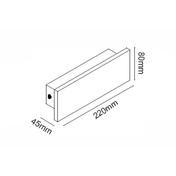 ^ΕΠΙΤΟΙΧΟ ΓΡΑΜΜΙΚΟ ΦΩΤΙΣΤΙΚΟ LED SMD 8W 540LM 230V AC 3000K RA80 IP65 30.000HRS ΛΕΥΚΟ ΤΣΙΜΕΝΤΟ - Image 3