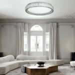 InLight Πλαφονιέρα οροφής LED 80W 4000K από χρώμιο μέταλλο και κρύσταλλα D:80cm (42013-Α) - Image 2