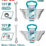 TOTAL ΕΠΑΓΓ. ΣΕΤ ΓΕΡΜ/ΓΩΝΑ ΚΑΣΤΑΝΙΑΣ ΙΣΙΑ & ΣΠΑΣΤΑ 16ΤΕΜ / 8 - 19mm (THT103RK166)