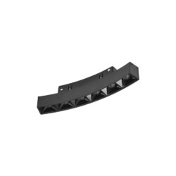 Inlight Γραμμικό φωτιστικό LED 6W 3CCT για Curved μαγνητική ράγα σε μαύρη απόχρωση D:19x2