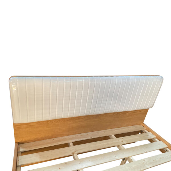 Κρεβάτι Akva  pakoworld διπλό mdf σε φυσική απόχρωση 150x200εκ - Image 3